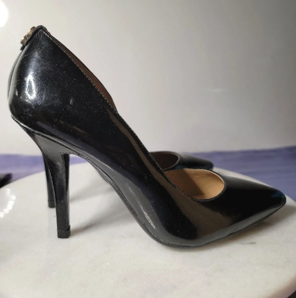 Michael Kors Patent Leather Black Heels. Size 5.